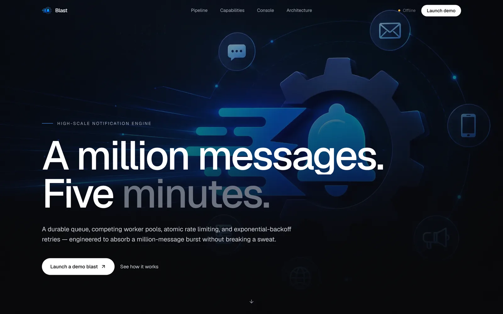 Blast interface