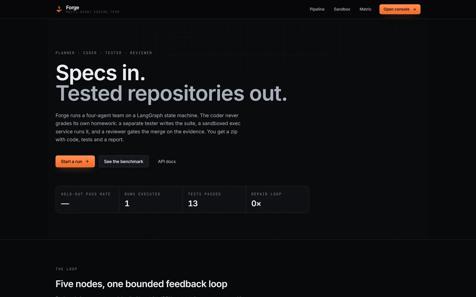Forge interface