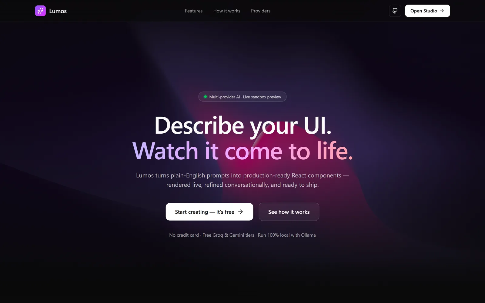 Lumos interface